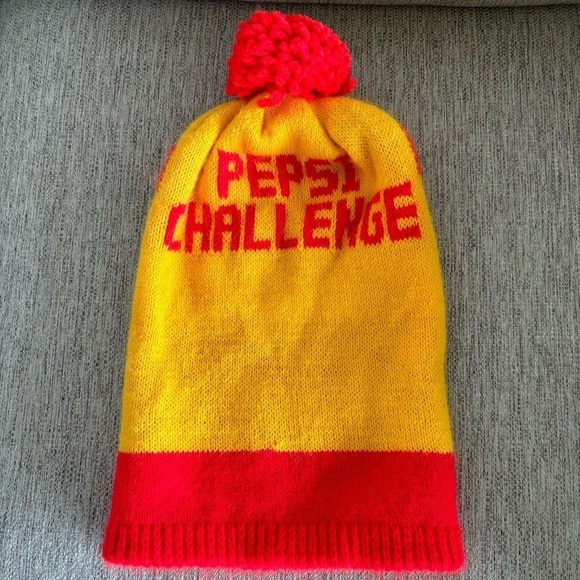 Vintage Pepsi Challenge Red & Orange Stocking Cap - Picture 3 of 5